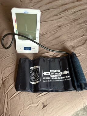 Blue Jay White Deluxe Digital Talking Blood Pressure Monitor Model BJ120120